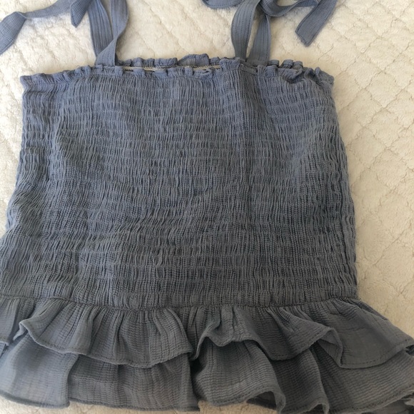 NEW blue tie straps princess polly tank top - Picture 12 of 12